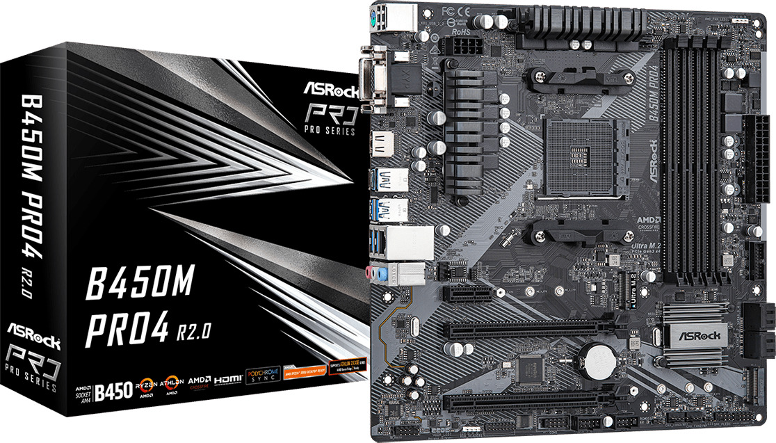 ASRock B450M-Pro4 rev. 2.0 - Image 1