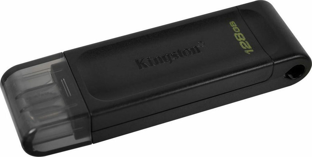Kingston DataTraveler 70 128GB USB 3.2 Stick με σύνδεση USB-C Μαύρο - Image 1