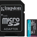 Kingston microSDXC 128GB Class 10 U3 V30 A2 UHS-I