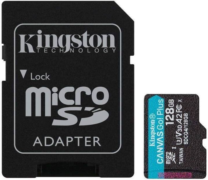 Kingston microSDXC 128GB Class 10 U3 V30 A2 UHS-I - Image 1