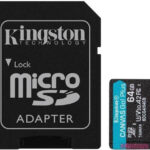 Kingston microSDXC 64GB Class 10 U3 V30 A2 UHS-I