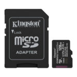 Kingston Canvas Select Plus microSDHC 128GB Class 10 U1 V10 A1 UHS-I με αντάπτορα