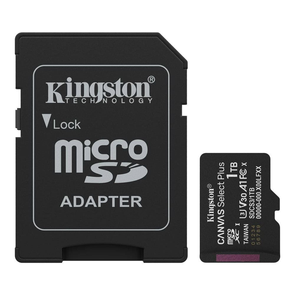 Kingston Canvas Select Plus microSDHC 1TB Class 10 U3 V30 A1 UHS-I με αντάπτορα - Image 1