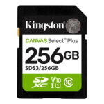 256gb Sd Memory Card Kingston Canvas Select Plus Class 10 Uhs-i Read Speed Up To 100mb/s