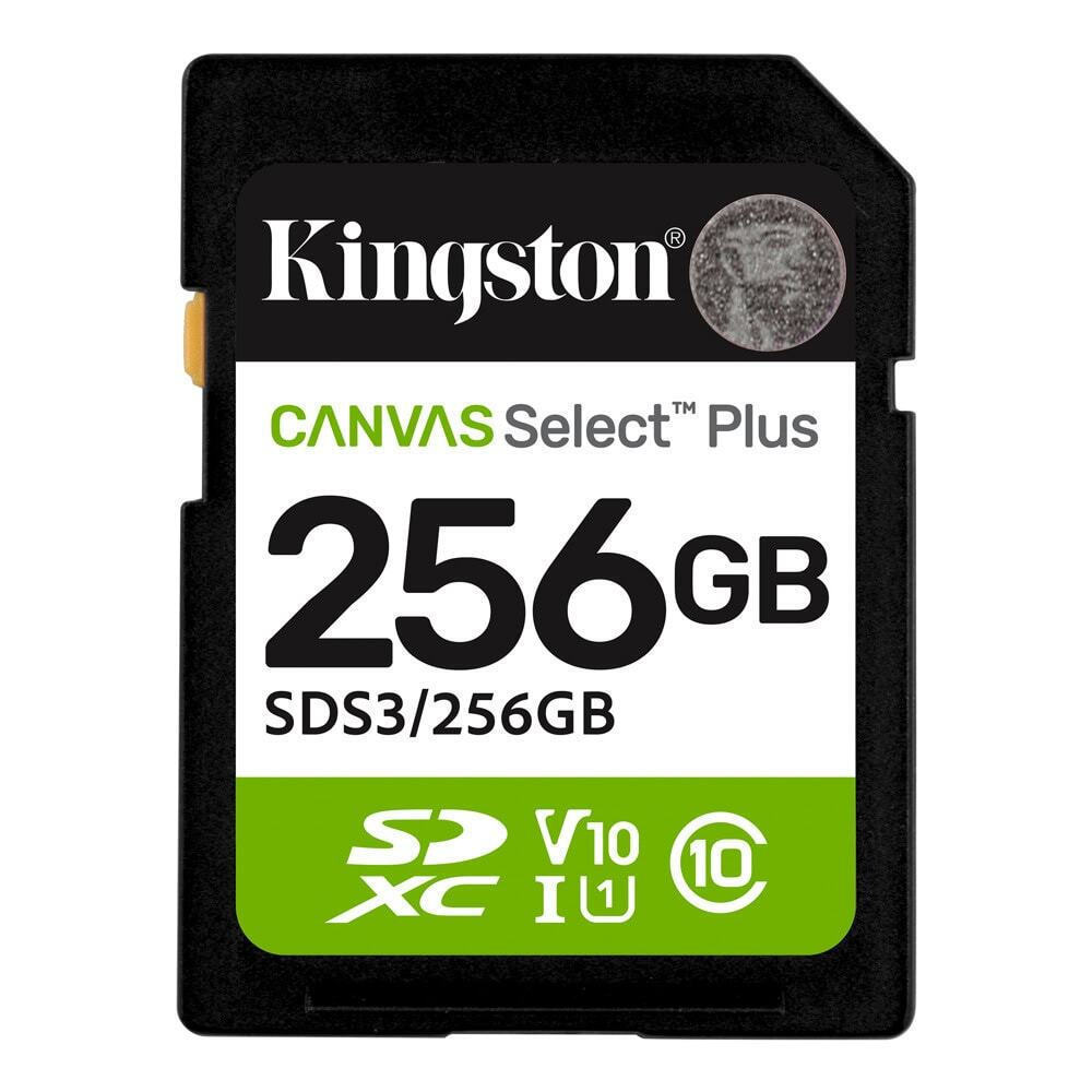 256gb Sd Memory Card Kingston Canvas Select Plus Class 10 Uhs-i Read Speed Up To 100mb/s - Image 1