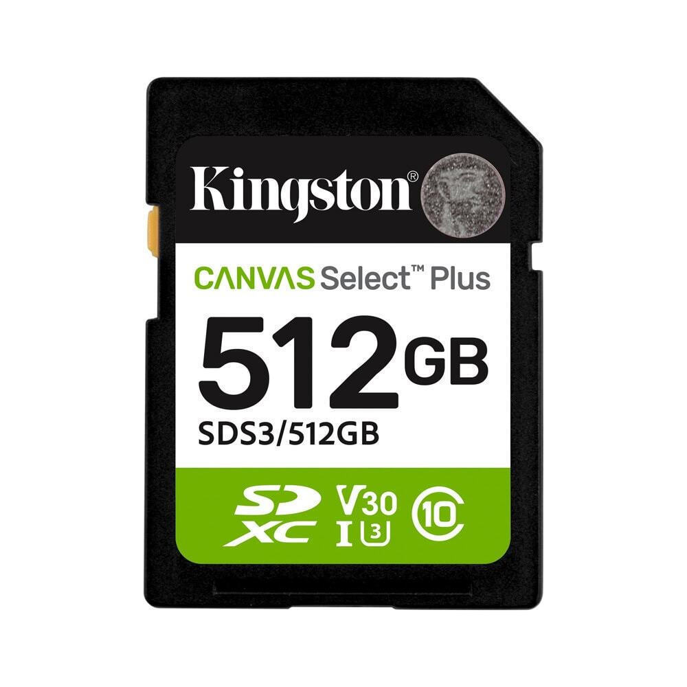 512gb Sd Memory Card Kingston Canvas Select Plus Class 10 Uhs-i Read Speed Up To 150mb/s - Image 1